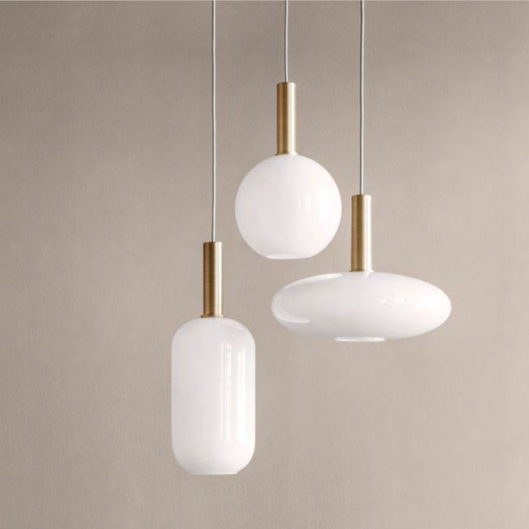 Modern White Trio Pendant Light