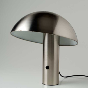 Modern Chrome Mushroom Table Lamp