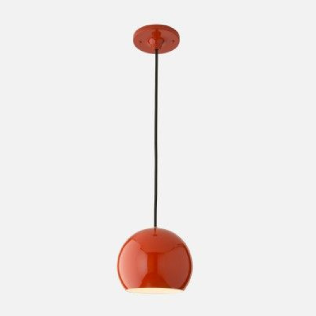 Modern Red Glass Pendant Light