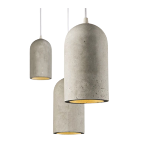 Modern Concrete Cylinder Pendant Light