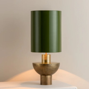 Modern Green Shade Metal Table Lamp