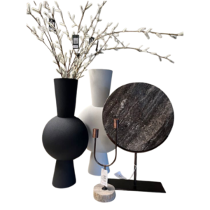 Modern Black Decorative Flower Vase